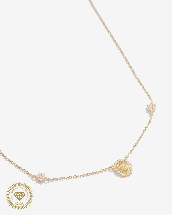 Colar Nossa Senhora das Graças Moissanite 1.2mm- 0.008ct - Prata 925