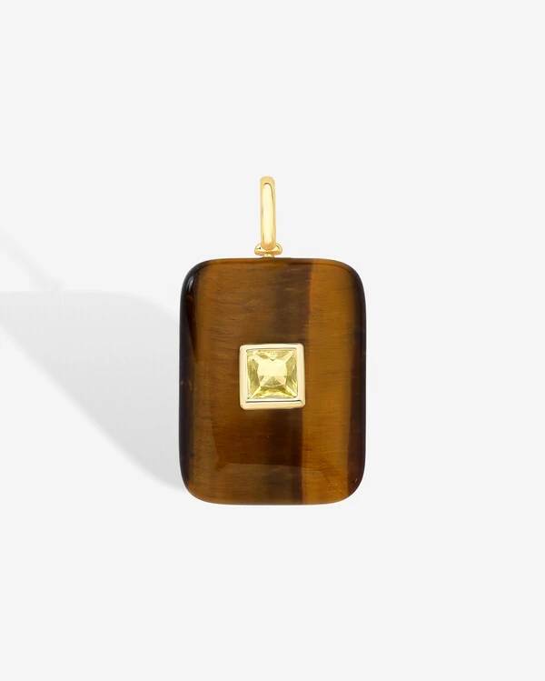 Pingente Pedra Natural Square M - Citrino