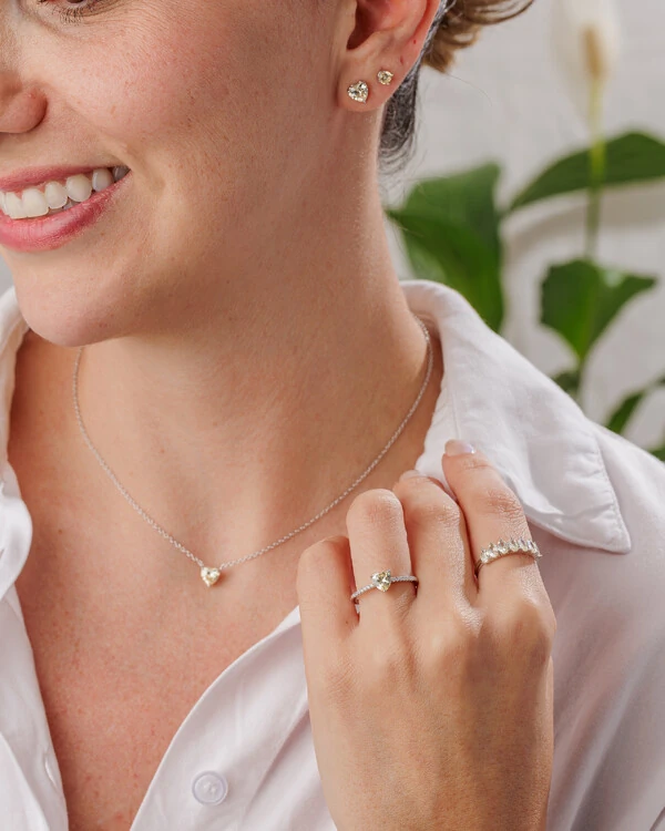 Colar Coração Una - Prata 925