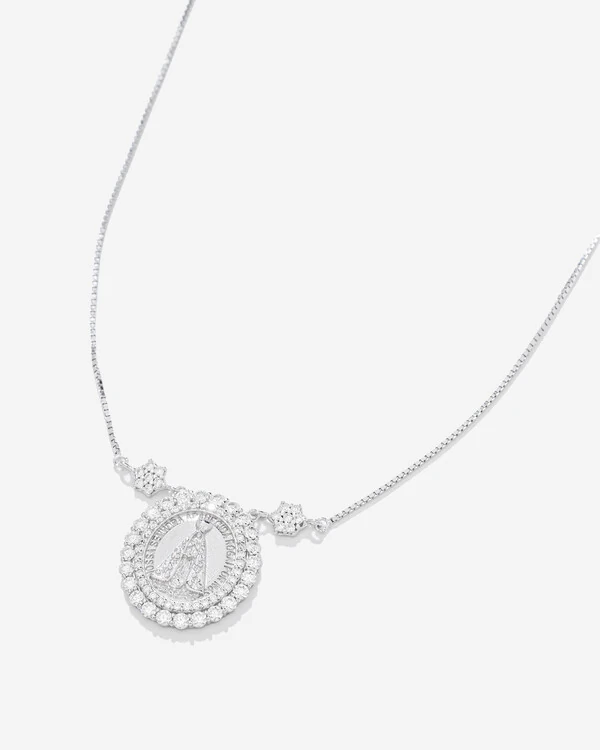 Colar Nossa Senhora Aparecida - Prata 925 - Moissanite 0.3ct