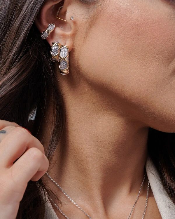 Brinco Argola Celeste - P