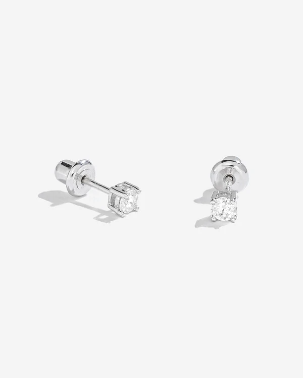 Brinco Moissanite Luly M - Moissanite 0.2ct - 3 mm - Prata 925