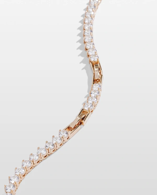 Colar Riviera Com Extensor Natalie - 3 mm - 3 Garras