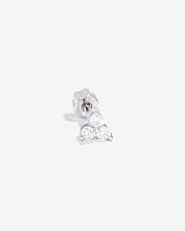 Piercing Flower - Moissanite - 1,5mm - 0.015ct - Prata 925