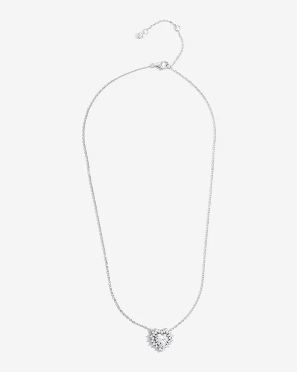 Colar Coração Grace - Moissanite 0.8 mm - 2.53ct - Prata 925