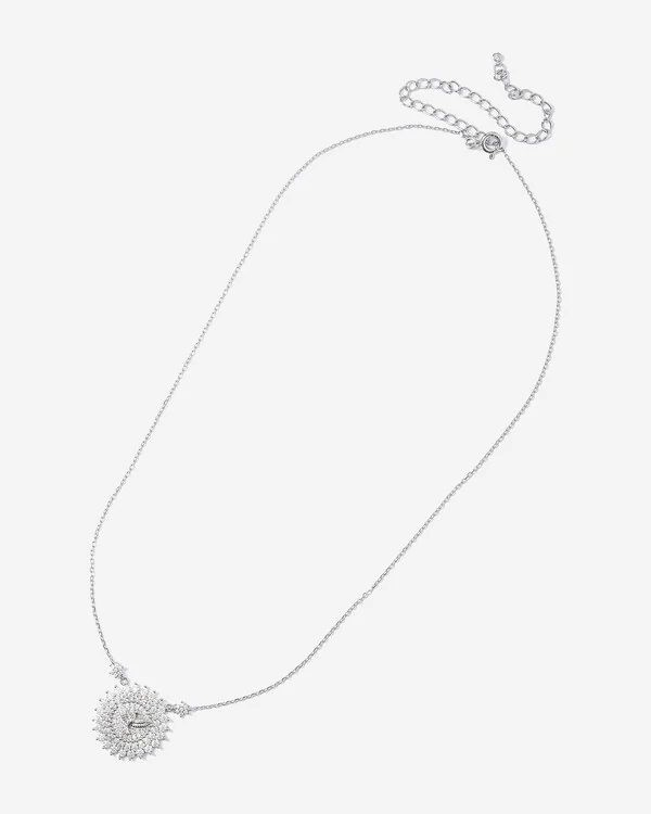 Colar Divino Espirito Santo- Moissanite - ct -Prata 925