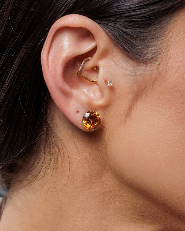 Brinco Diana 10 mm - Prata 925