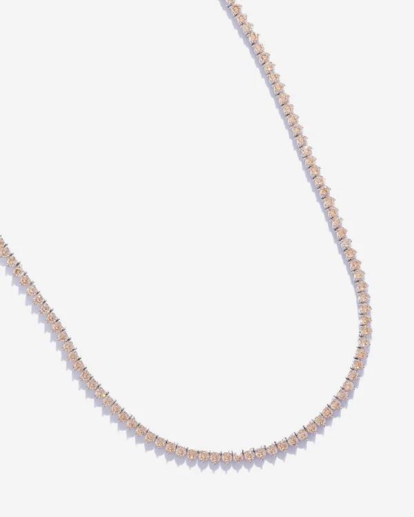 Colar Riviera Diana (40 cm - Zircônia 3 mm - 3 garras)