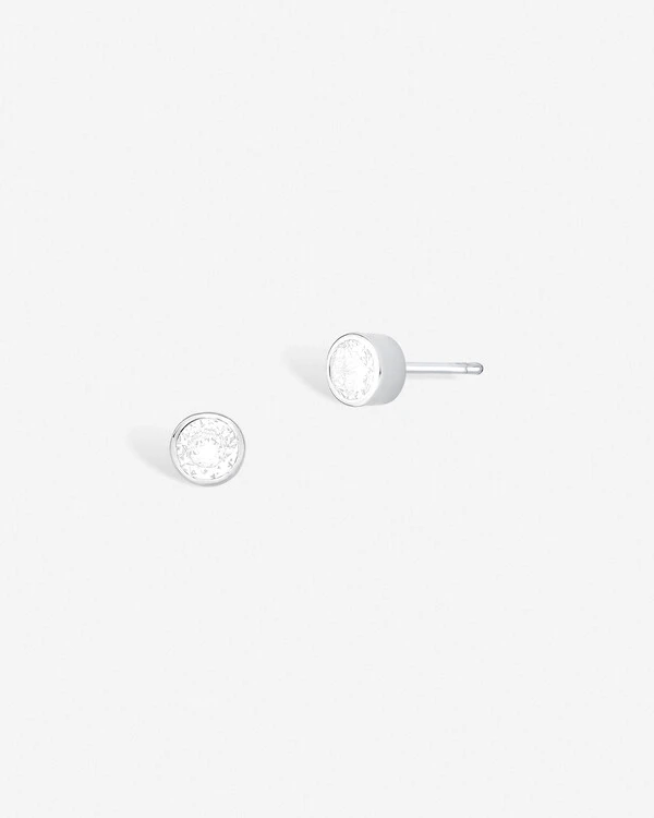 Brinco Ponto de Luz Cristal - Prata 925