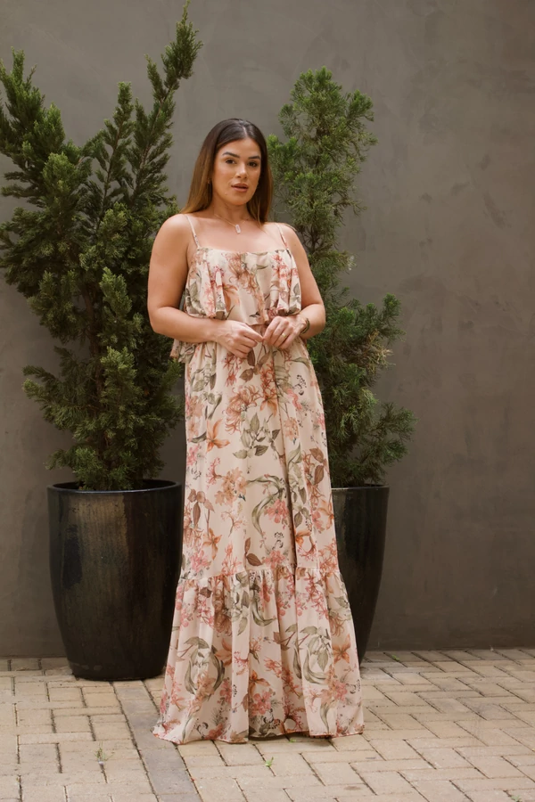 Vestido Longo Floral