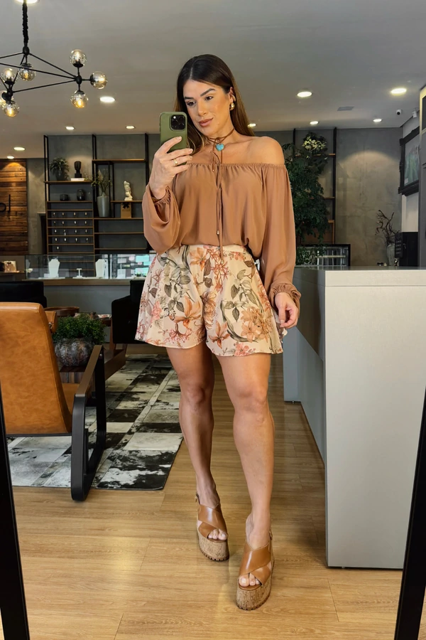Short Rodado Floral