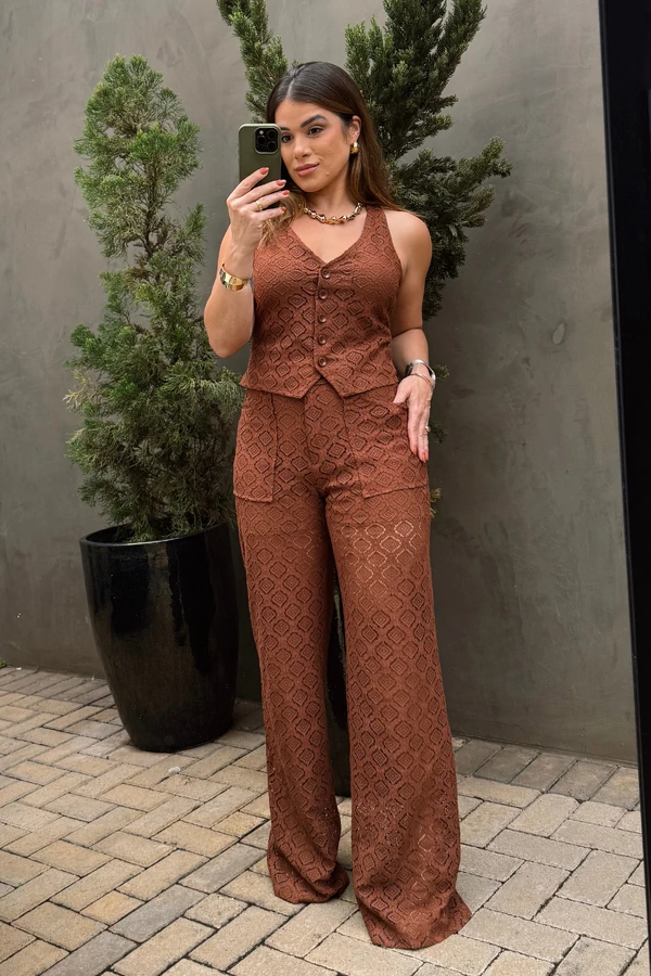 Calça Renda Tina