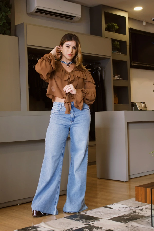 Calça Jeans Flare Celina
