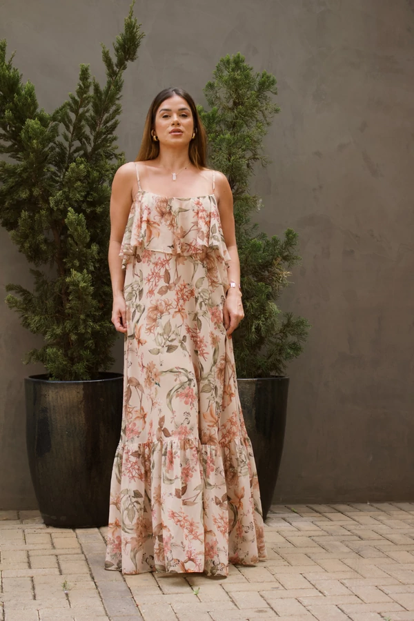 Vestido Longo Floral
