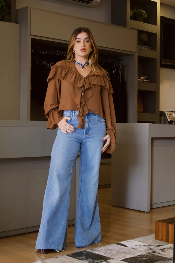 Calça Jeans Flare Celina