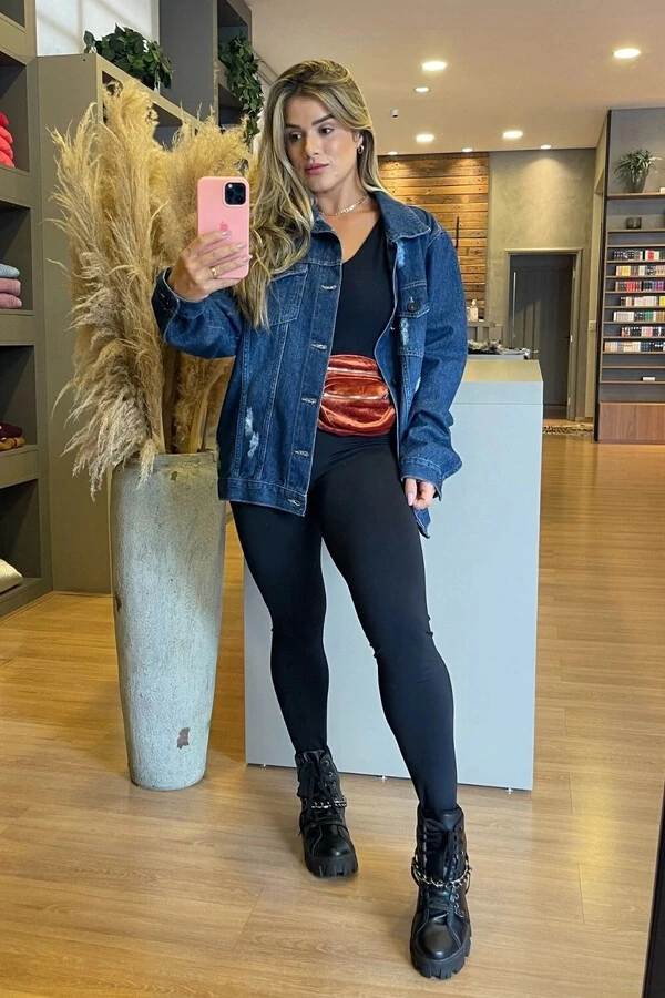Calça Legging Ana Flanelada