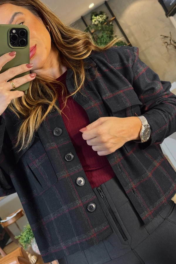 Jaqueta Antonela Xadrez