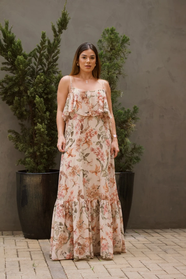 Vestido Longo Floral