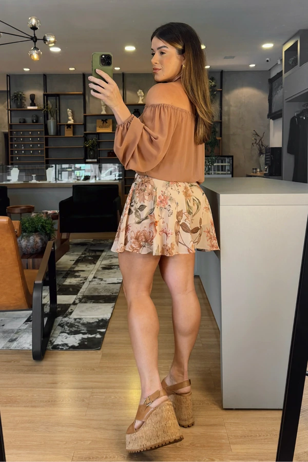 Short Rodado Floral