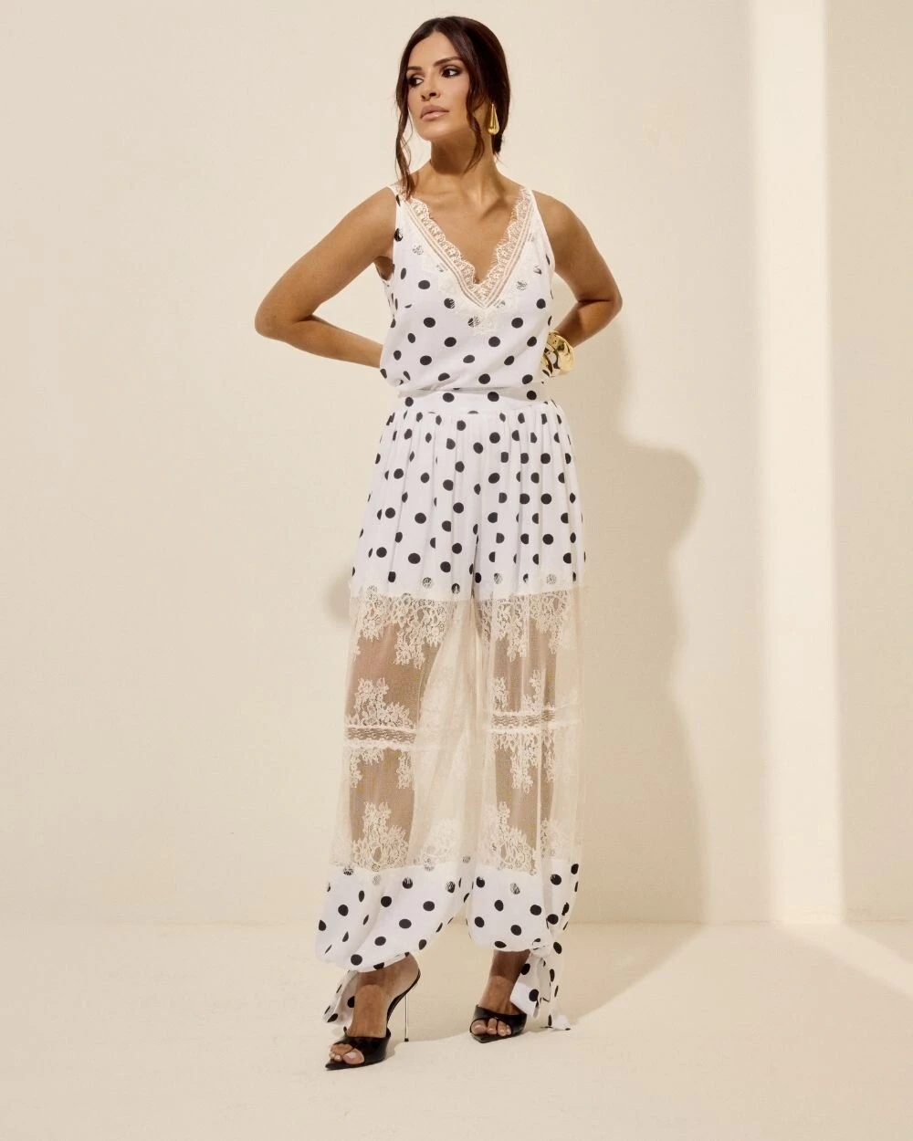 Foto Calça Colette Poá