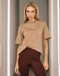 T-shirt Coralina Marrom