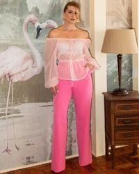 Blusa Francisca Rosa