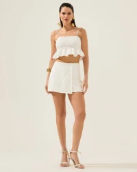 Shorts Saia Joaquina Branco