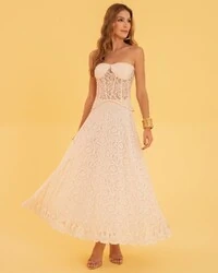 Saia Midi Gaia Creme