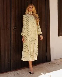 Vestido Midi Poli Poá