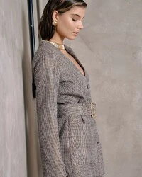 Blazer Marilia Cinza