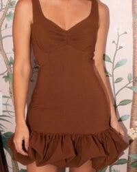 Vestido Brunette Marrom