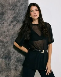 T-shirt Flo Preto