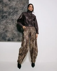 Calça Cici Moletom Onça
