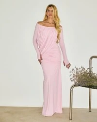 Vestido Longo Taissa Rosa