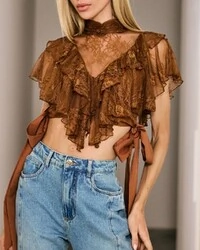 Blusa Charlotte Marrom