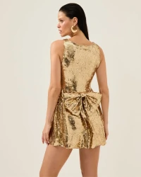 Vestido Leticia Dourado