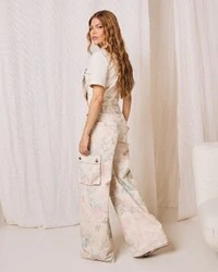 Jardineira Jeans Flora