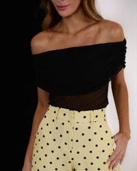 Blusa Justine Preto