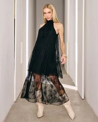 Vestido Maria Eugenia Preto