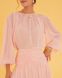 Blusa Celeste Rosa