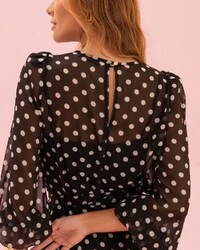 Vestido Midi Poli Poá