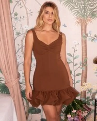 Vestido Brunette Marrom