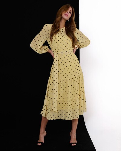 Foto Vestido Midi Poli Poá