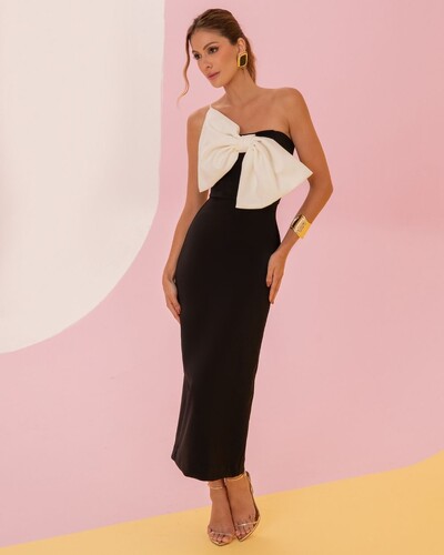 Foto Vestido Midi Kim P&B