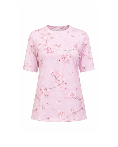 Foto T-shirt Flô Floral Rosa