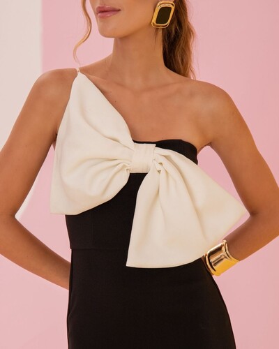 FotoVestido Midi Kim P&B