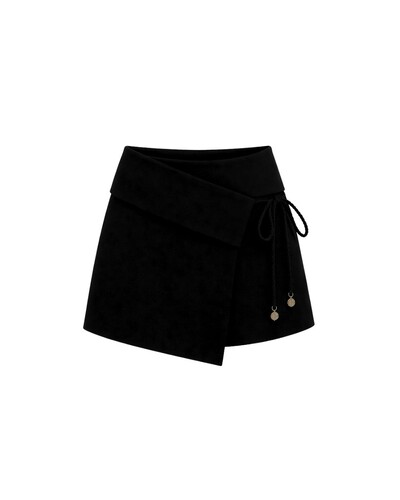 Foto Shorts Saia Valentina Preto