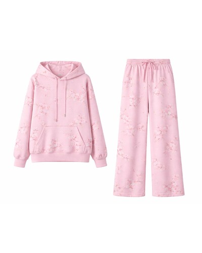 Foto Conjunto Moletom Flô Rosa