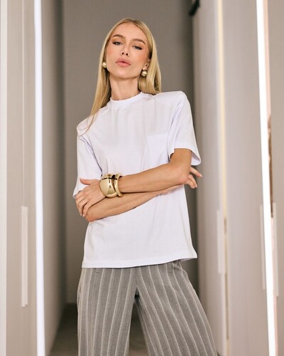 Foto T-shirt Coralina Branco