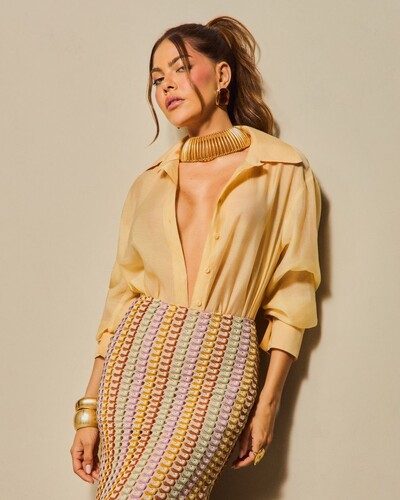 Foto Camisa Tulum Amarelo